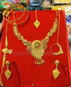 গোল্ড দুবাই কালার গ্যারান্টি নেকলেস সেট