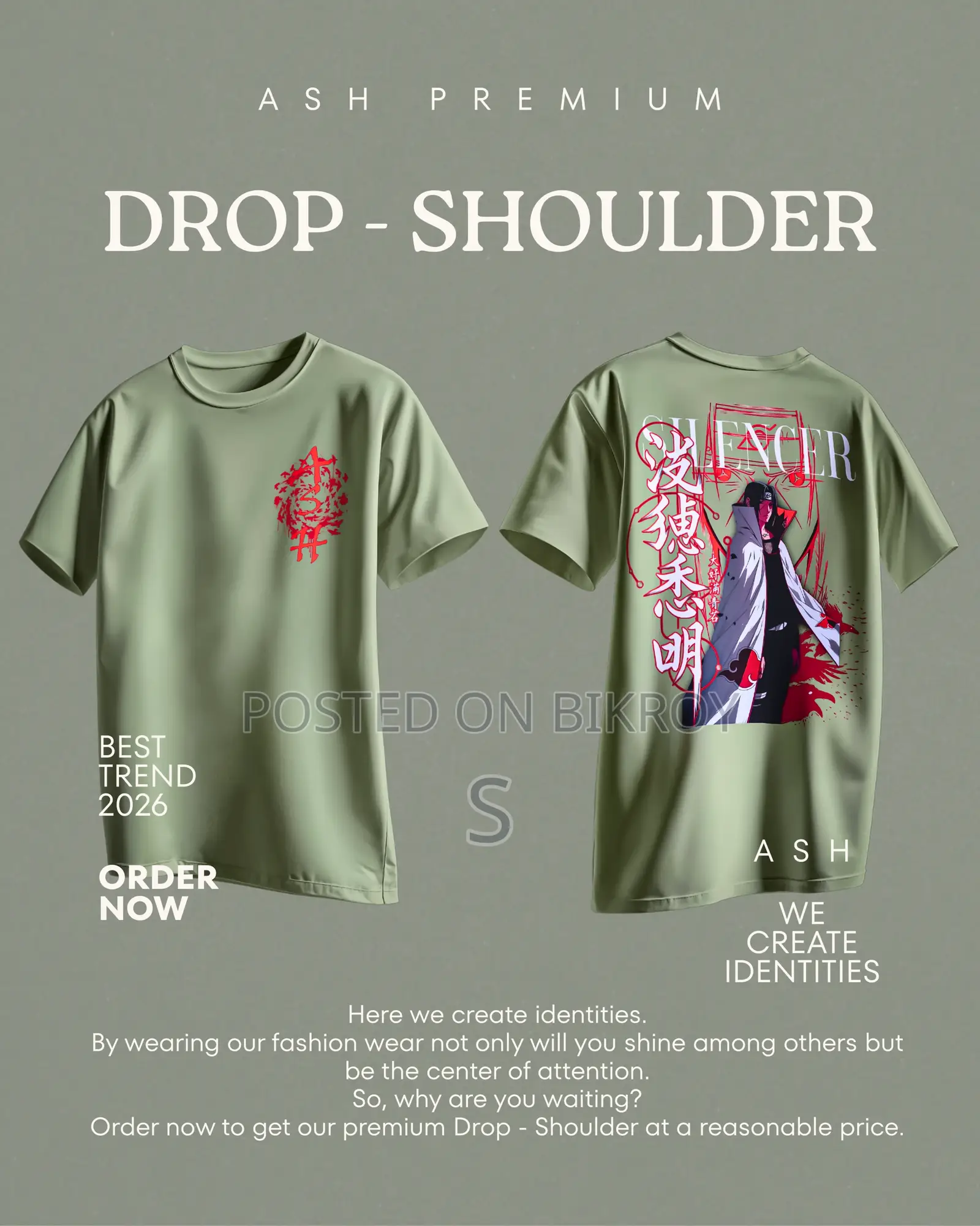 Itachi Awesome Drop-Shoulder