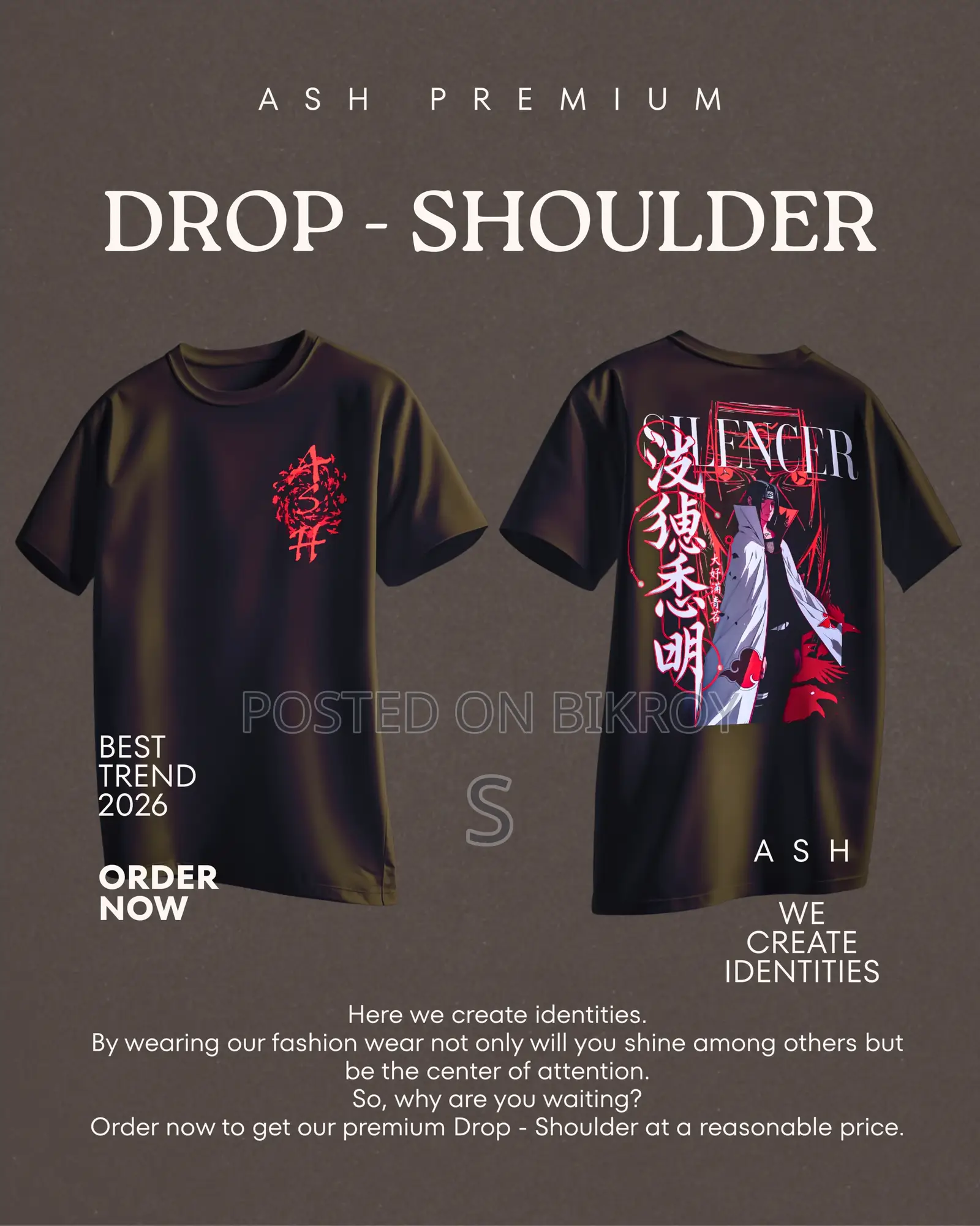Itachi Awesome Drop-Shoulder