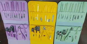 16pcs Manicure Set Stainless Steel Nail Clippers Kit and Pedicure