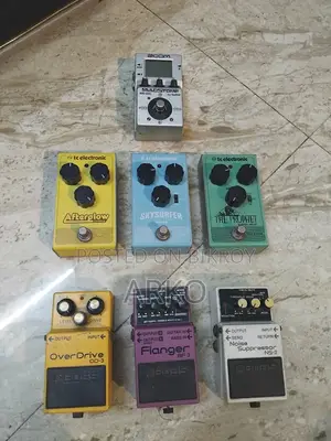 Guitar Stomp Setup by Boss, TC Electronics and Zoom