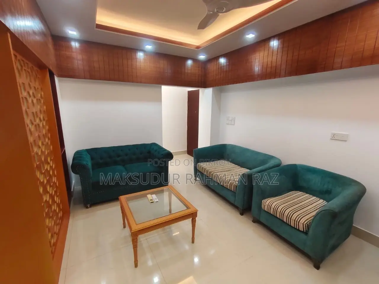 Furnished 3bdrm Block of Flats in Garden View Bti, Uttara for Rent