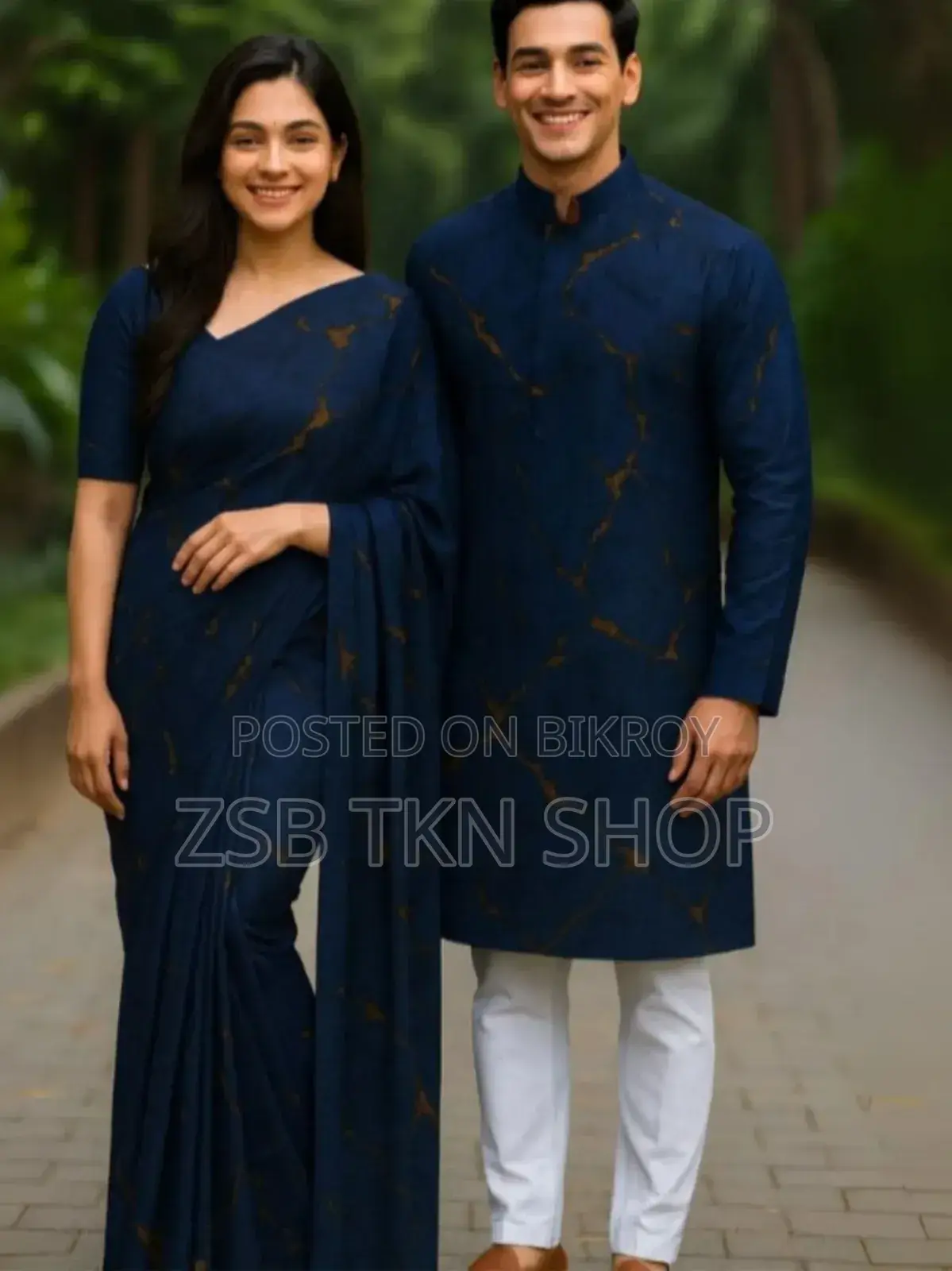 ঈদ স্পেশাল কাপল শাড়ি পাঞ্জাবি কম্বো আপডেট কালেকশন