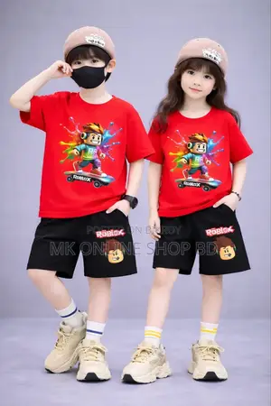 Drop Shoulder Baby T-Shirt and Pant Set