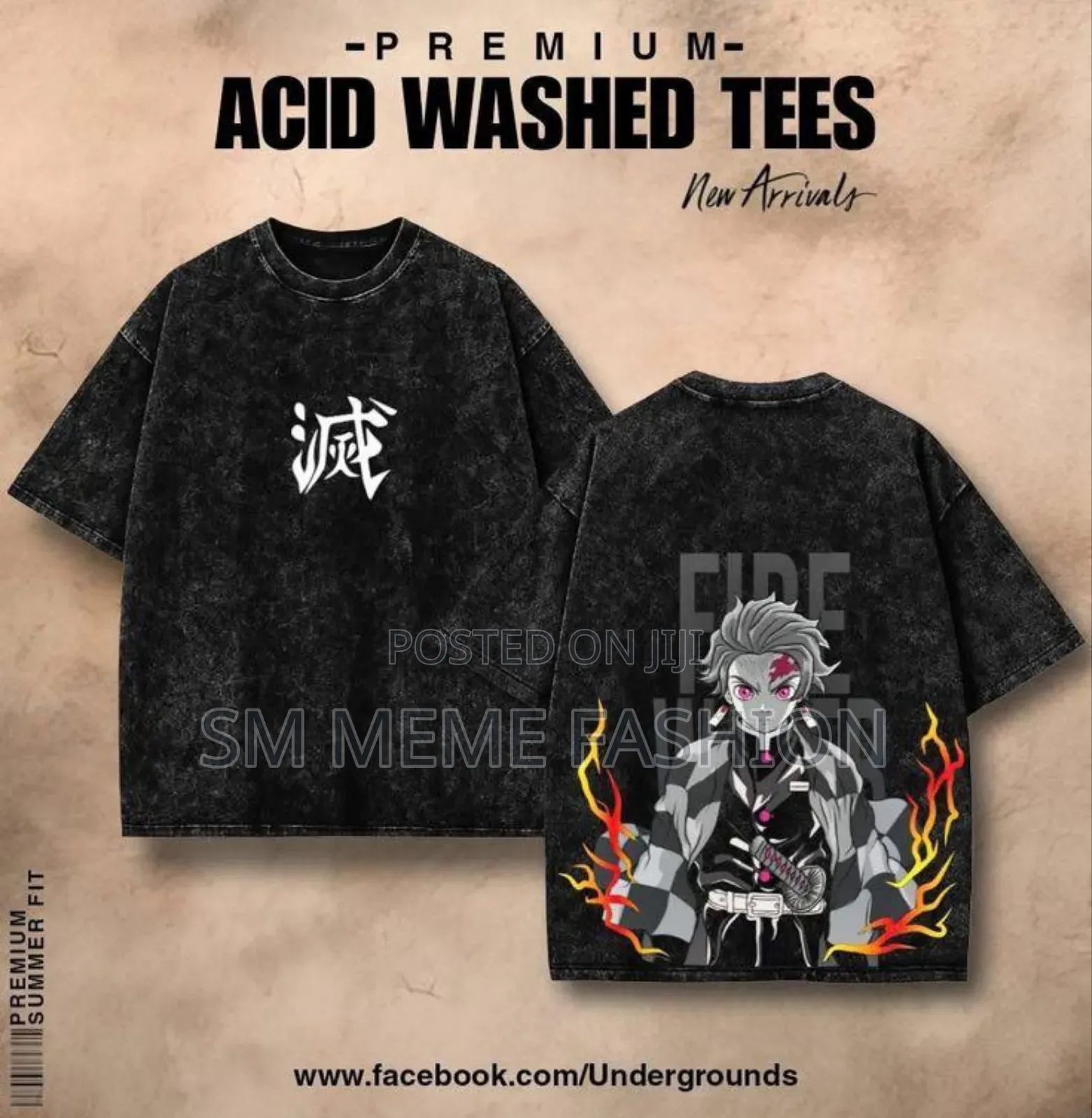 Premium Acid Wash Drop Shoulder T-Shirt