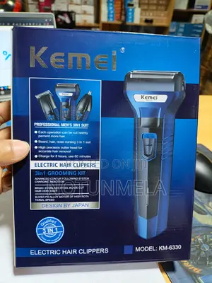 3 in 1 Trimmer-Shaver Km 6330 -High Quality- Rechargeable