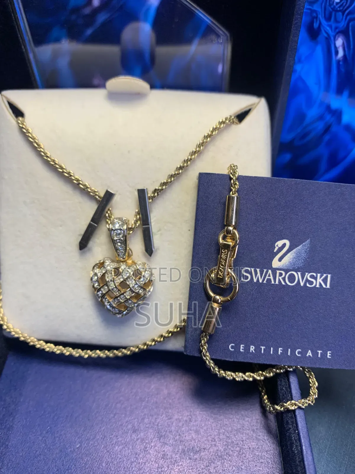 Original Swarovski Heart Pendant Necklace