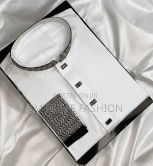 Stylish Herringbone Cotton Panjabi