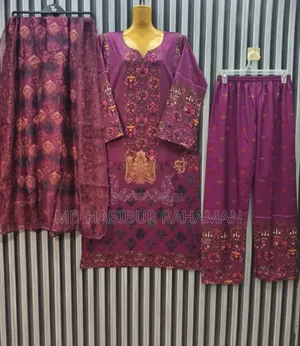 প্রিমিয়াম দুবাই সফট সিল্ক থ্রি-পিস