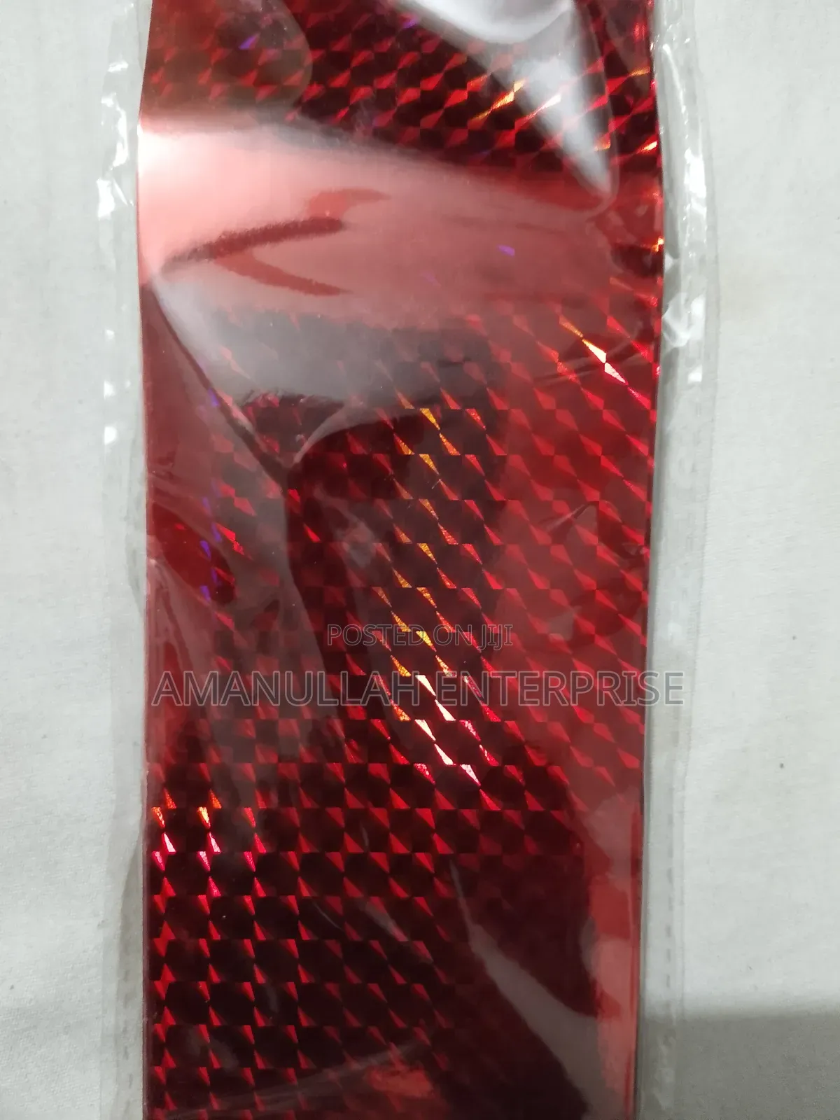 প্রিমিয়াম রেড হলোগ্রাফিক স্টিকার (০২ পিস)