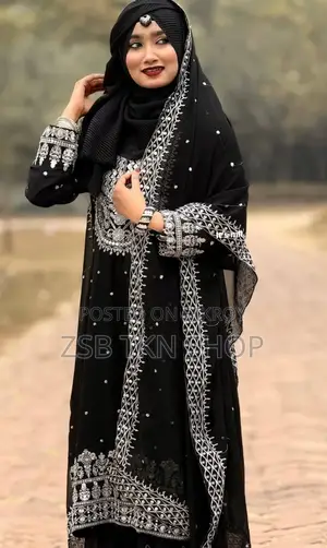 Soft Jorjet With Sequence Embroidery Three Piece