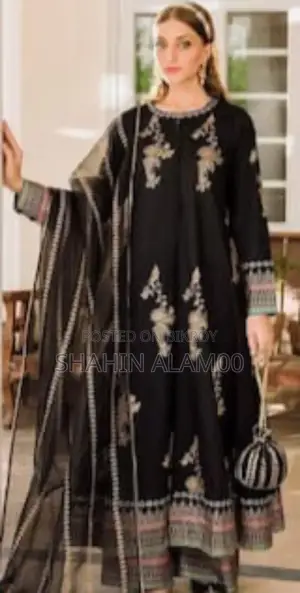 আফসান সেট ব্লাক কুইন থ্রি~পিস