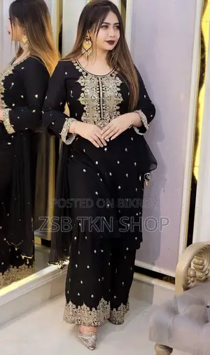এসি কটন গারারা থ্রি পিস