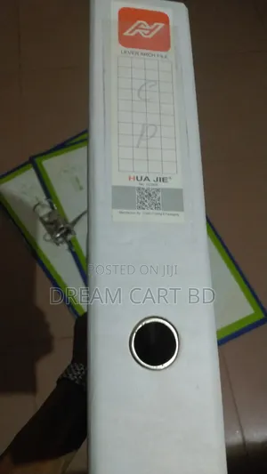 Hua Jie A4 Lever Arch File | Heavy Duty Box File | Metal Clip (New)