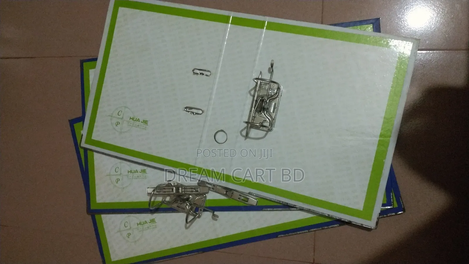 Hua Jie A4 Lever Arch File | Heavy Duty Box File | Metal Clip (New)