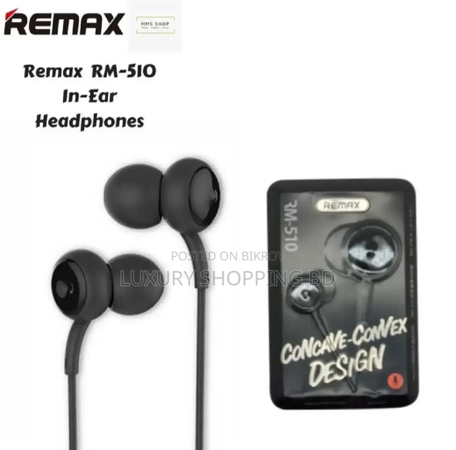 Remax Rm 510 in-Ear Earphone With Metal Box