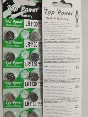 Ag10 Lr1130 Alkaline Button Cell Battery - 1.55v (Pack of 10 Pcs)