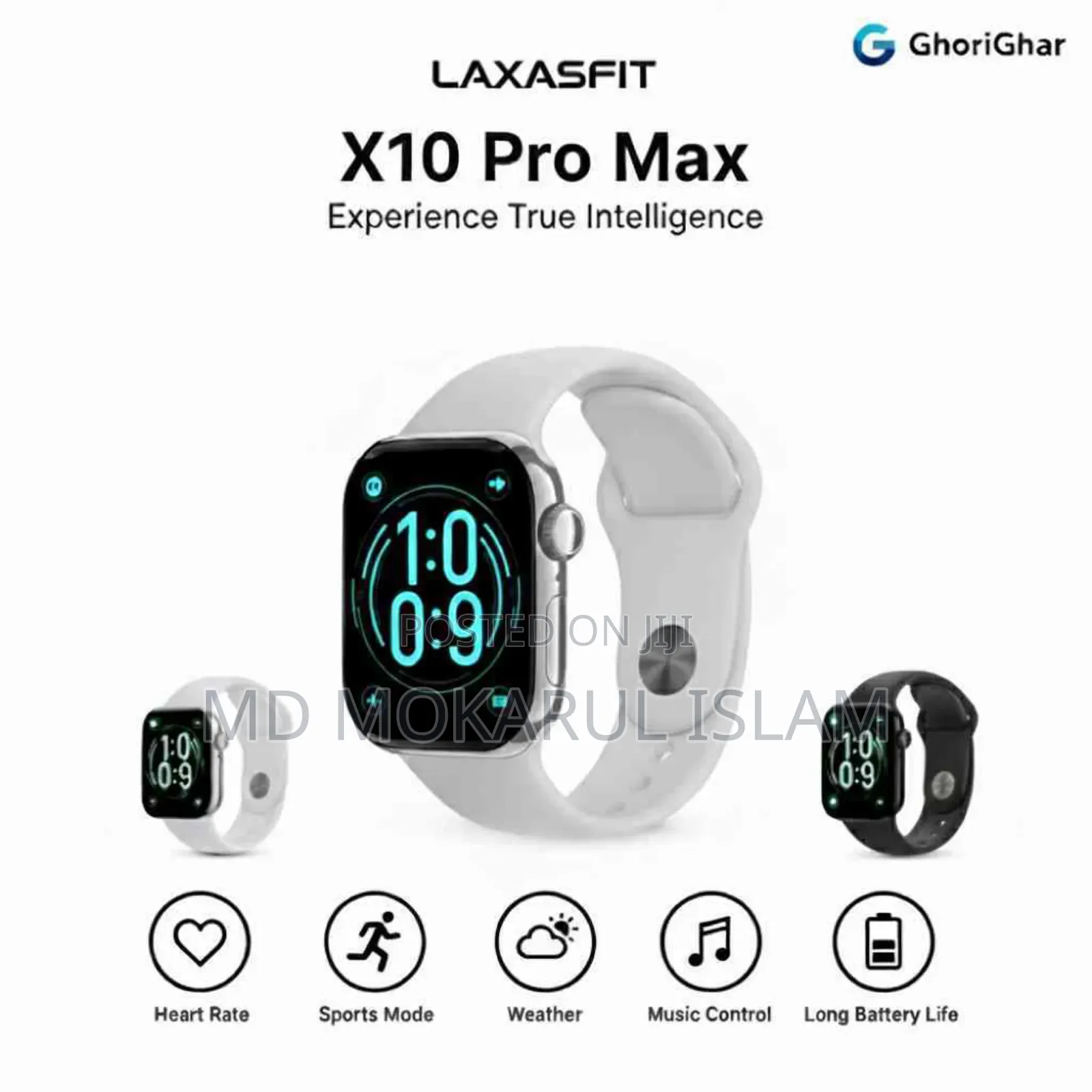 নতুন স্টকে – X10 Pro Max স্মার্ট ওয়াচ