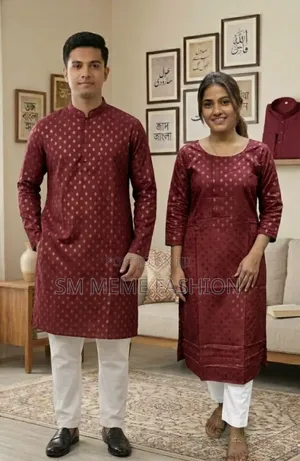 Panjabi Three Piece Couple Set