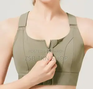 Front Zipper Sports Bra High Quality