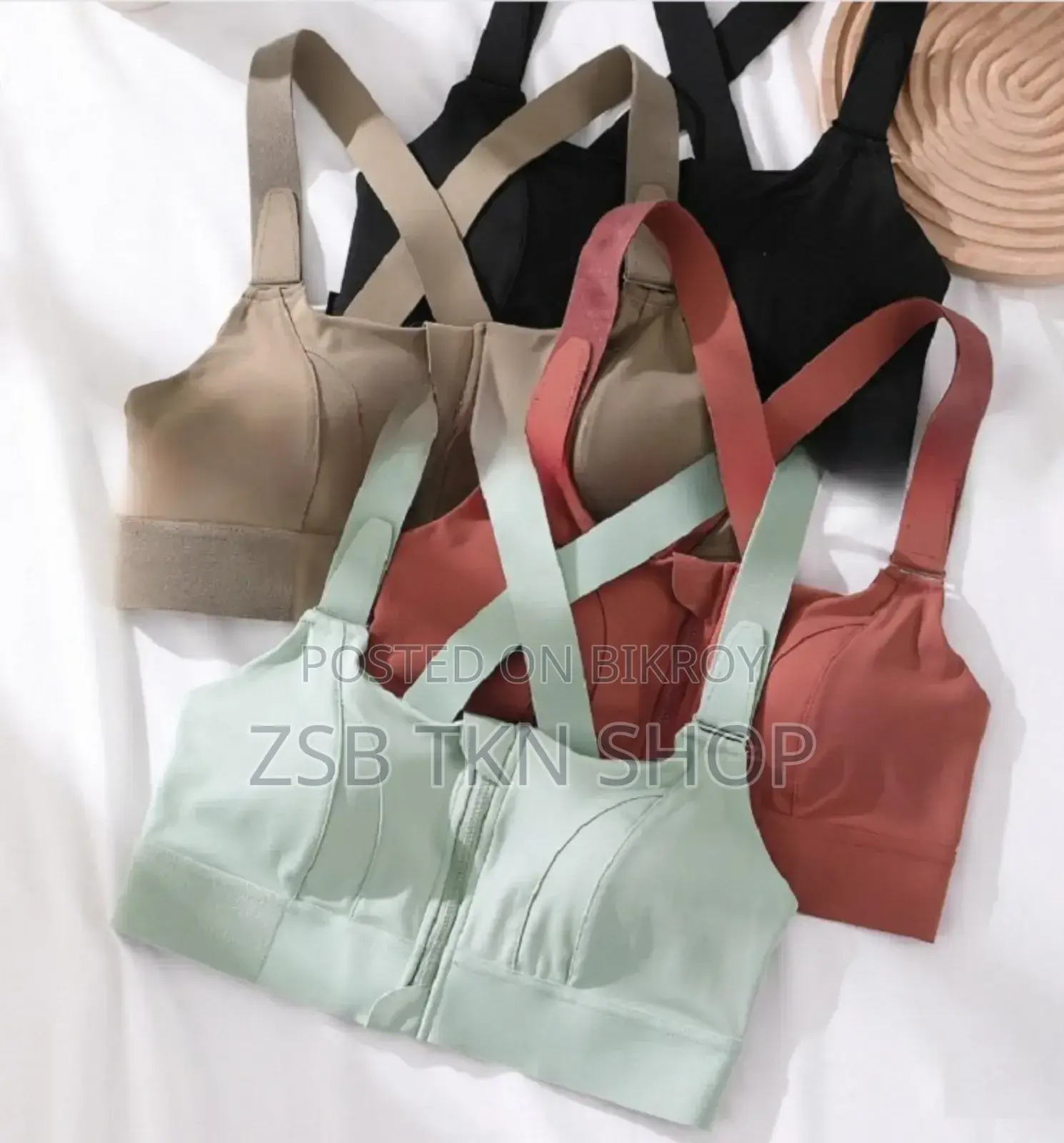 Front Zipper Sports Bra High Quality