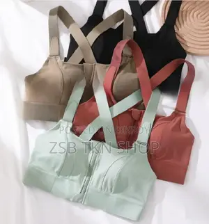 Front Zipper Sports Bra High Quality