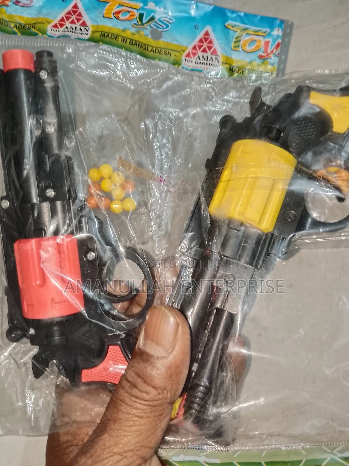 বাস্তবসম্মত রিভলভার খেলনা এয়ারসফট বন্দুক – পেলট সহ স্প্রিং অ্যাকশন