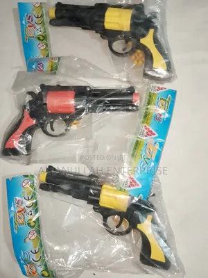 বাস্তবসম্মত রিভলভার খেলনা এয়ারসফট বন্দুক – পেলট সহ স্প্রিং অ্যাকশন
