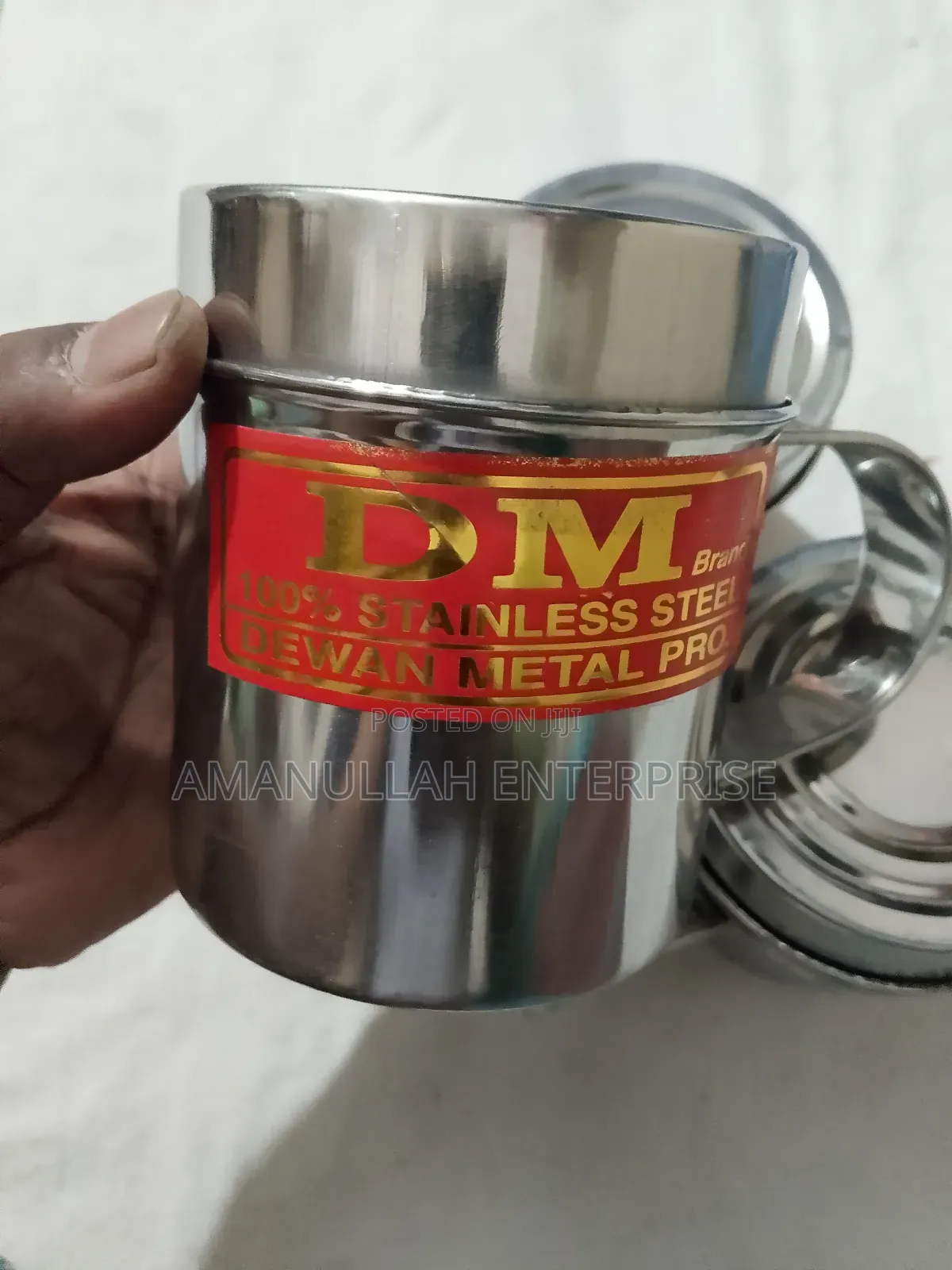 Metal Pro Stainless Steel Mug With Lid | Dm Brand Tea/Coffee Cup.