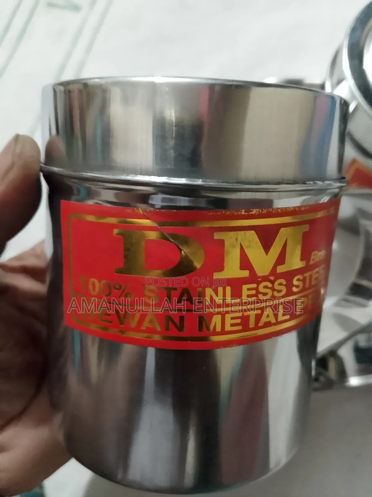 Metal Pro Stainless Steel Mug With Lid | Dm Brand Tea/Coffee Cup.