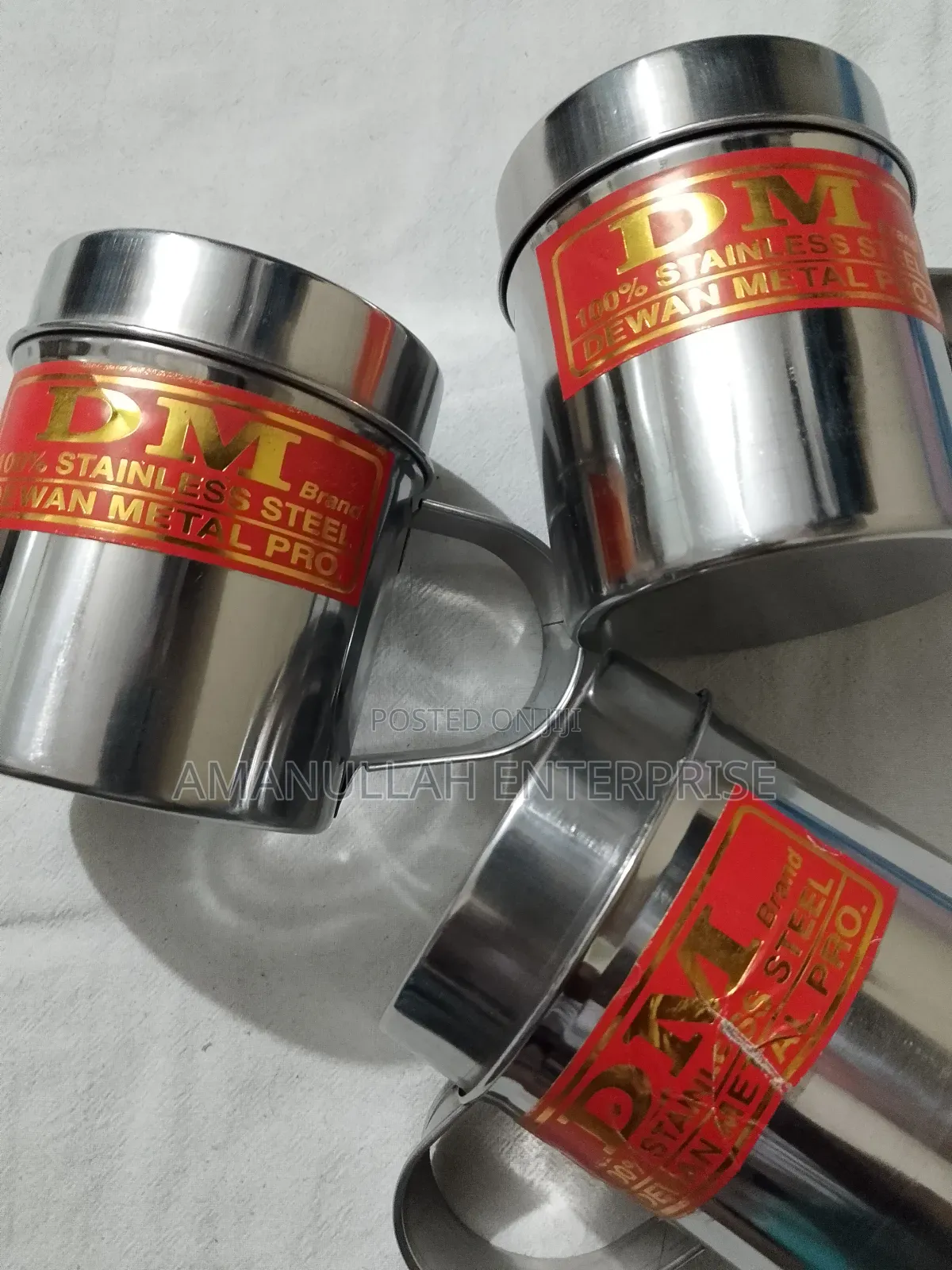 Metal Pro Stainless Steel Mug With Lid | Dm Brand Tea/Coffee Cup.