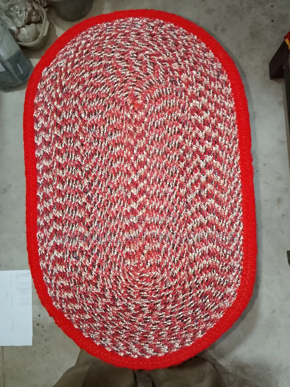Braided Jute Doormat - Oval Handmade Entryway Rug