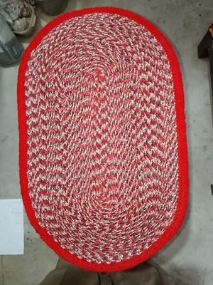 Braided Jute Doormat - Oval Handmade Entryway Rug