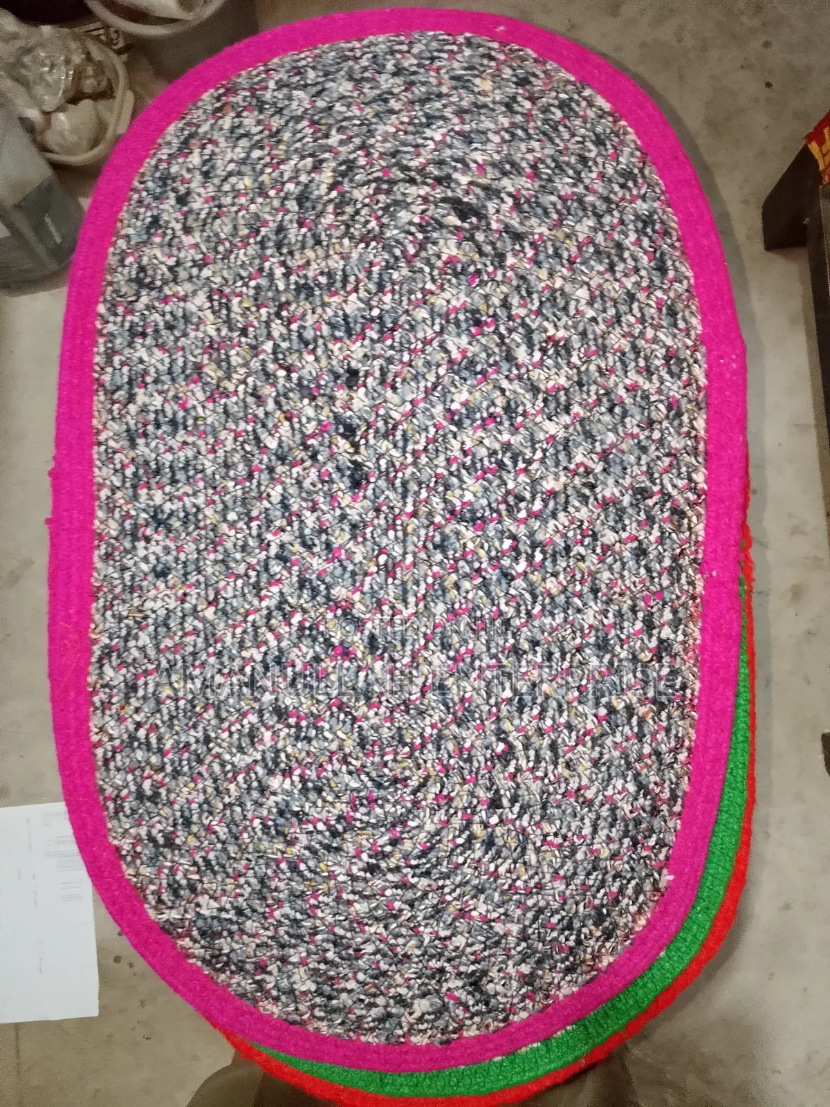 Braided Jute Doormat - Oval Handmade Entryway Rug