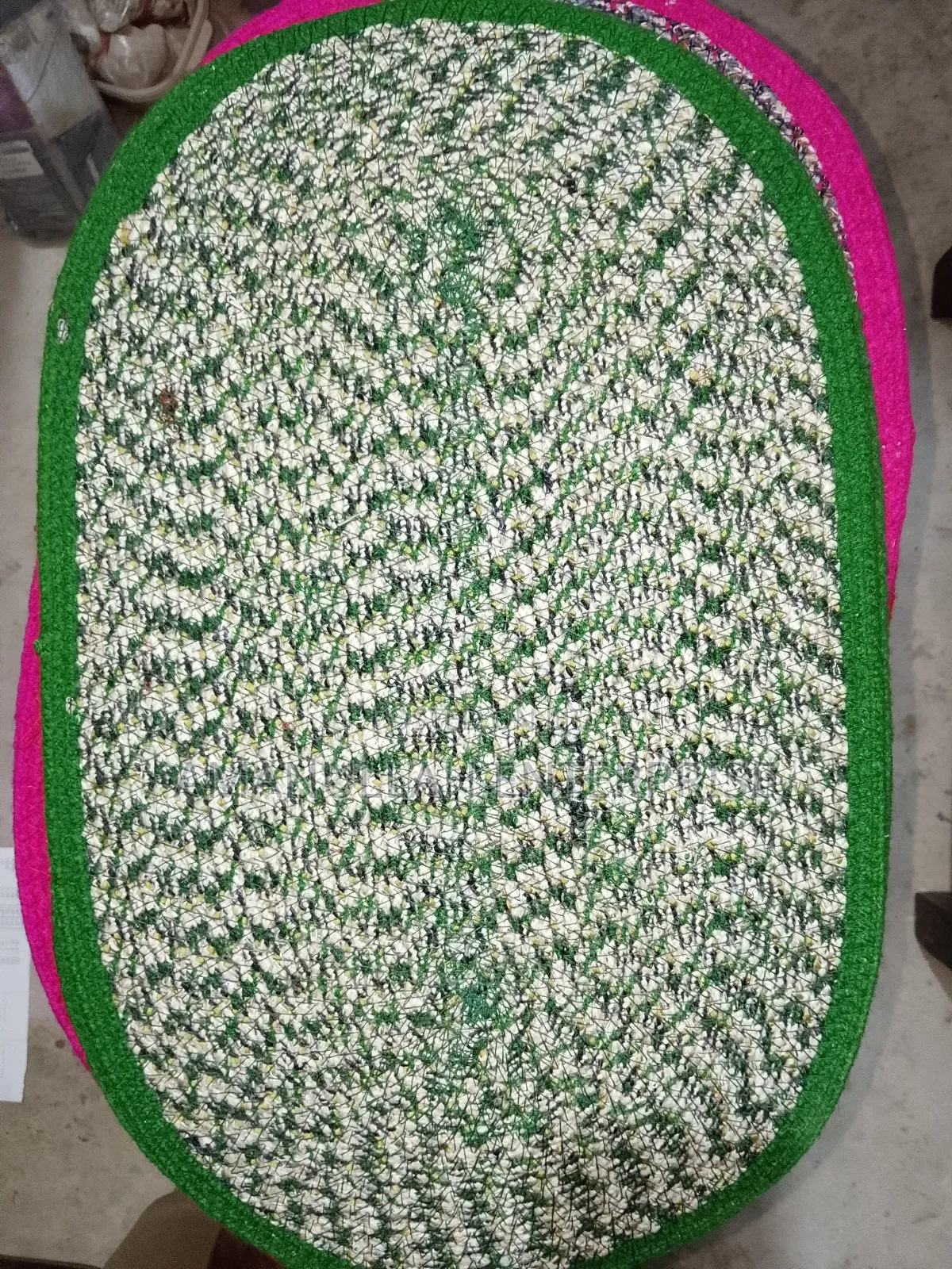 Braided Jute Doormat - Oval Handmade Entryway Rug