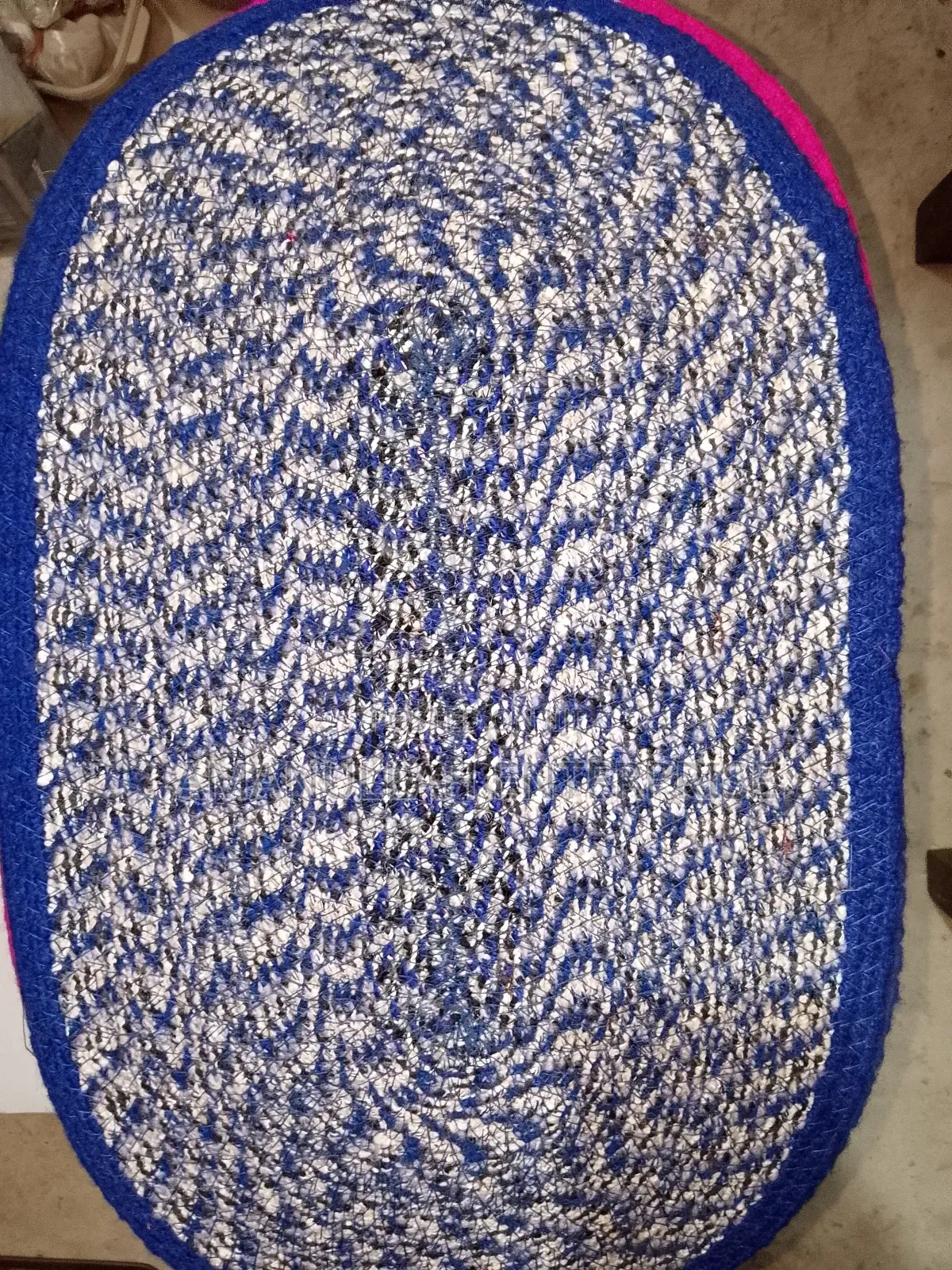 Braided Jute Doormat - Oval Handmade Entryway Rug