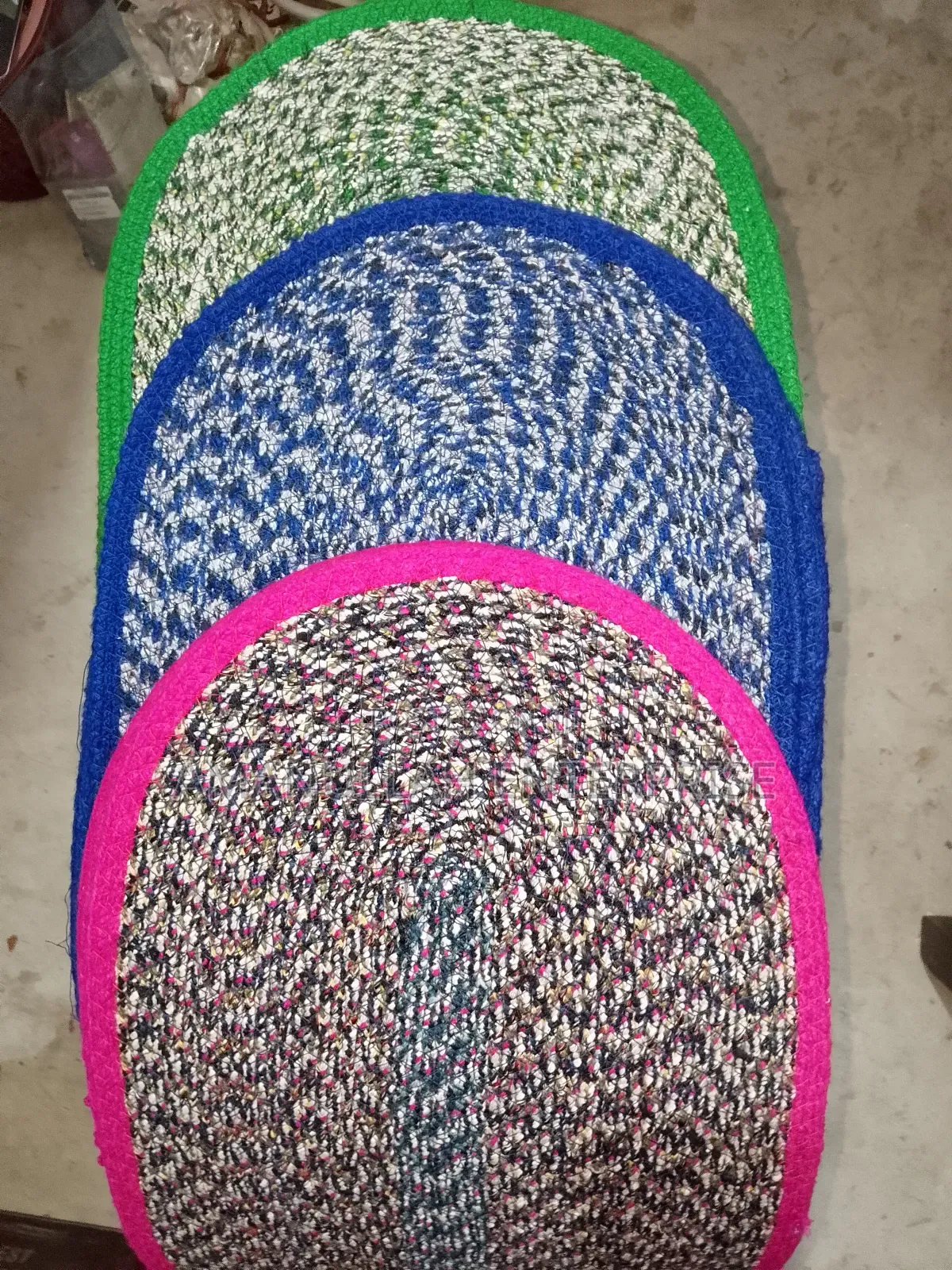 Braided Jute Doormat - Oval Handmade Entryway Rug
