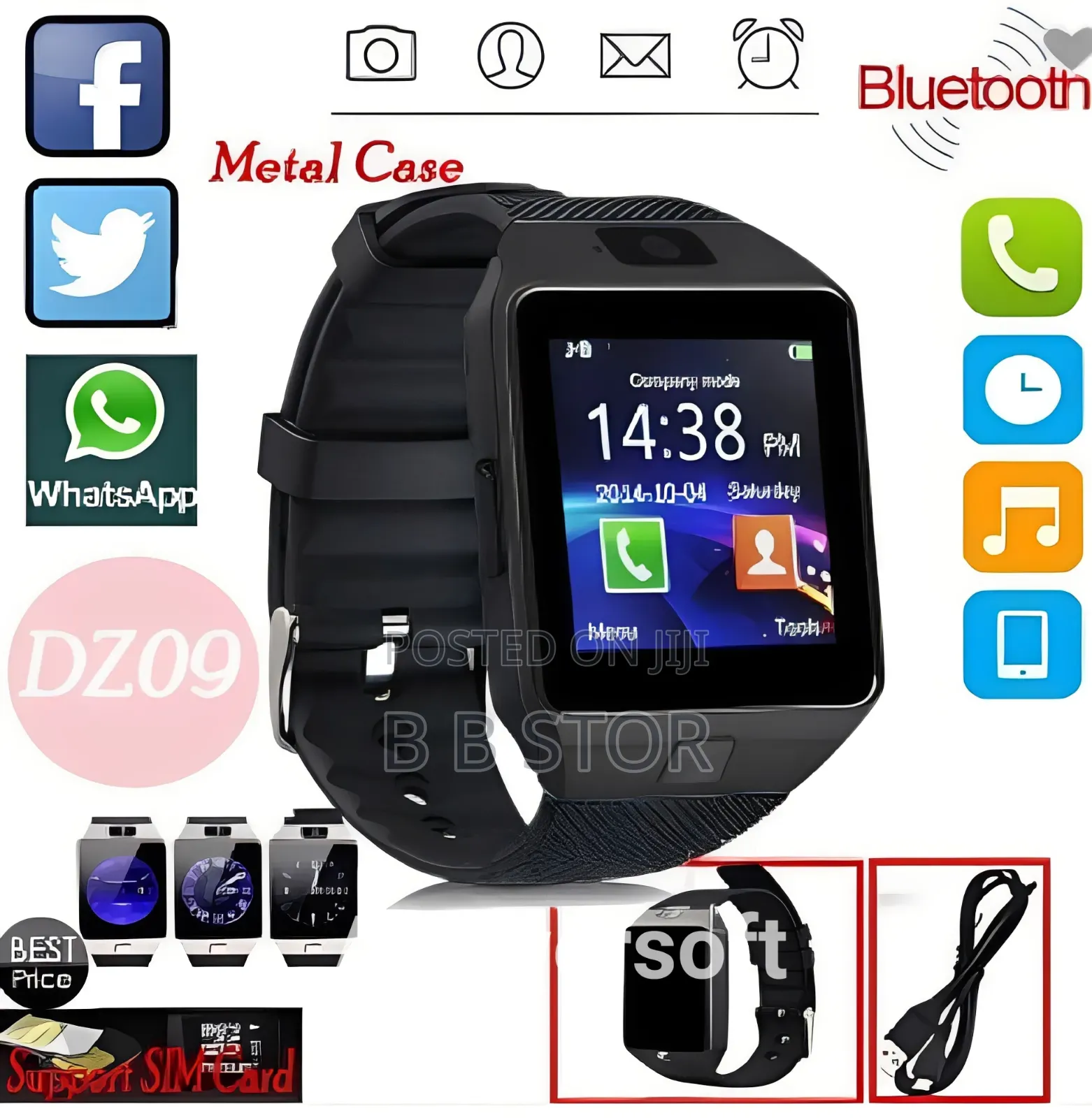 সিম সাপোর্টেড Smartwatch Dz09