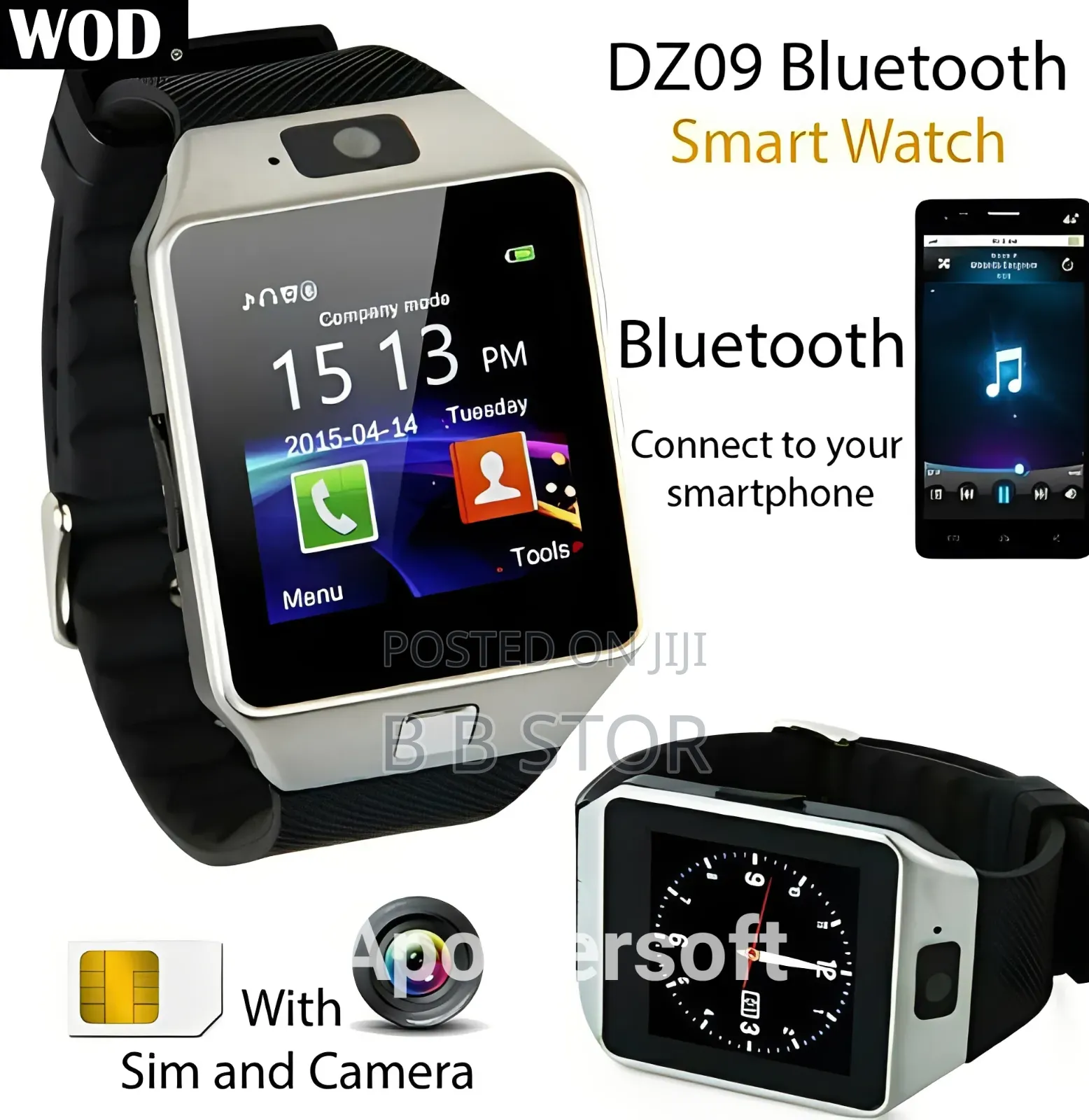 সিম সাপোর্টেড Smartwatch Dz09