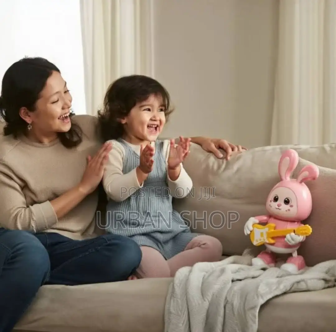 Rabbit Guitarist With Light Music Toy | Dancing Musical Bunny