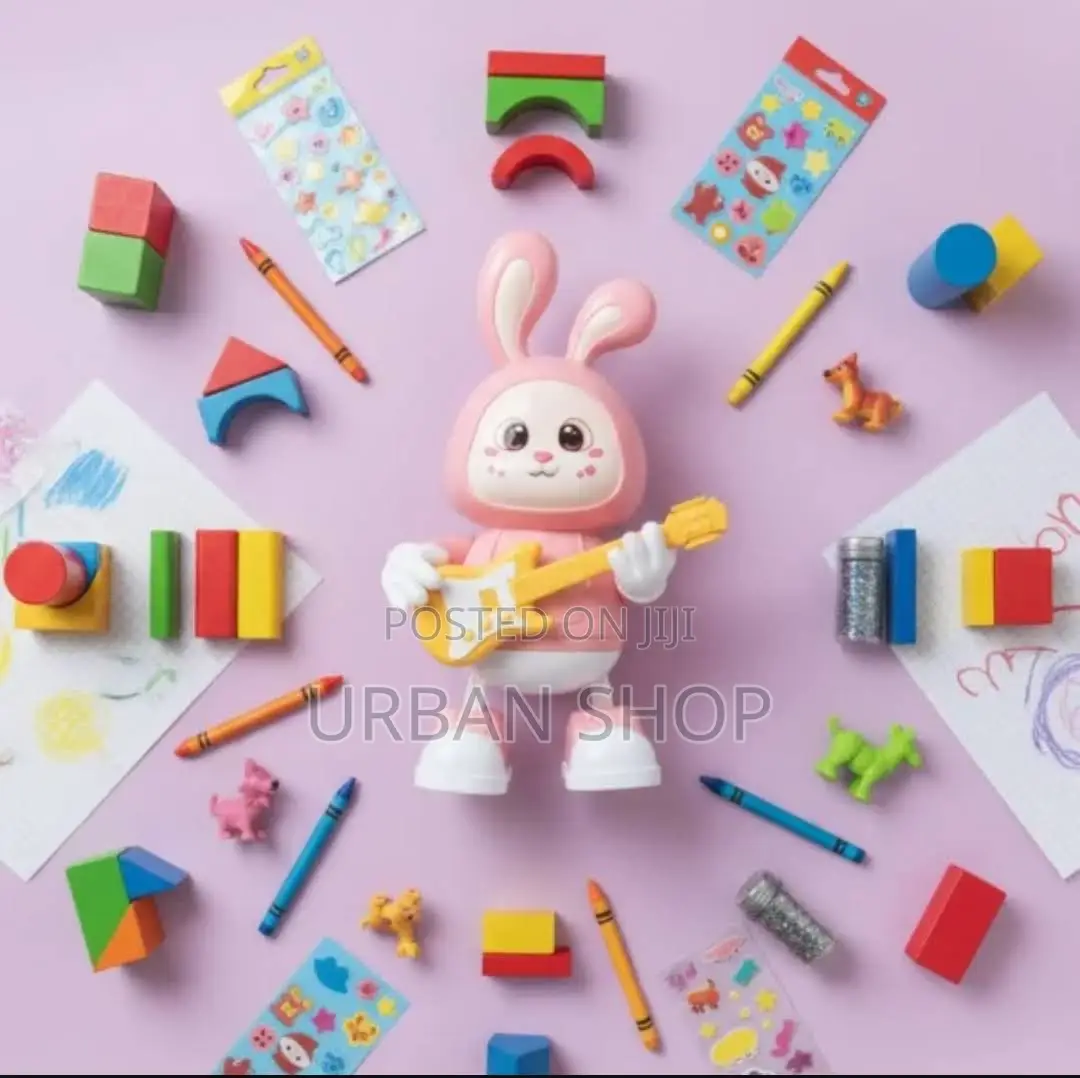 Rabbit Guitarist With Light Music Toy | Dancing Musical Bunny