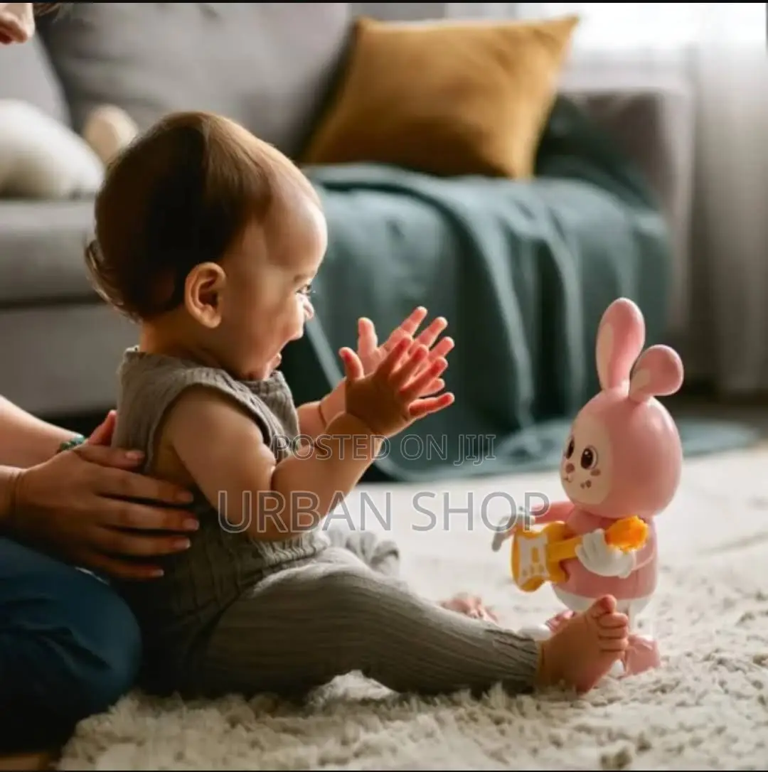 Rabbit Guitarist With Light Music Toy | Dancing Musical Bunny