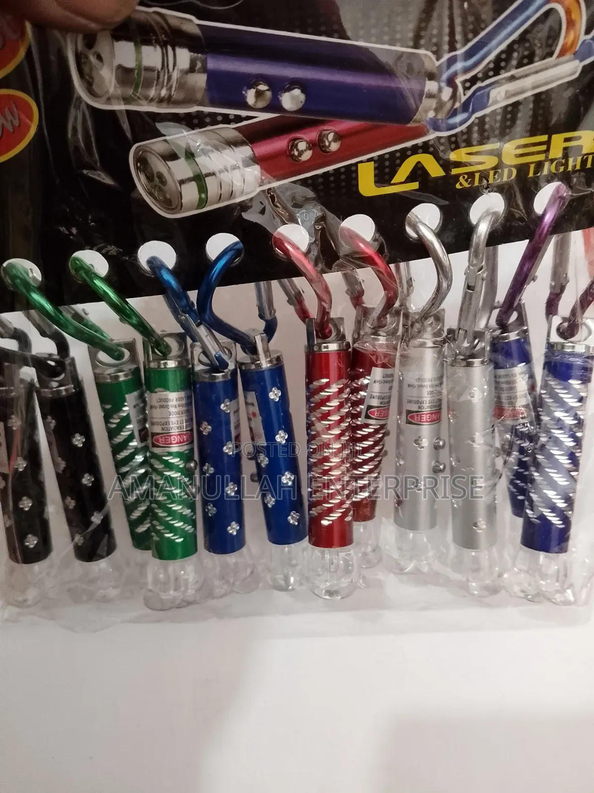 3-in-1 Mini Led Flashlight Laser Pointer Keychain | Shop Now.
