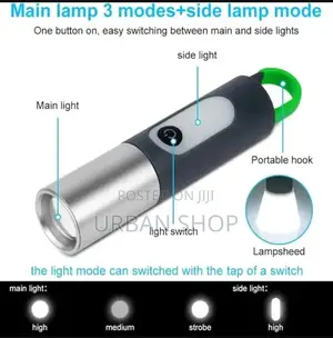 Digital Thunder XST-836 Usb Rechargeable Flashlight|Portable Led Torch