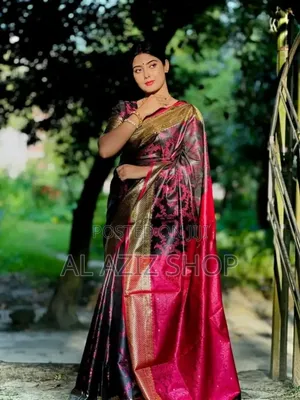 Benaroshi Katan Saree With Blause PCS