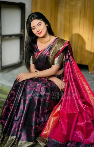 Benaroshi Katan Saree With Blause PCS