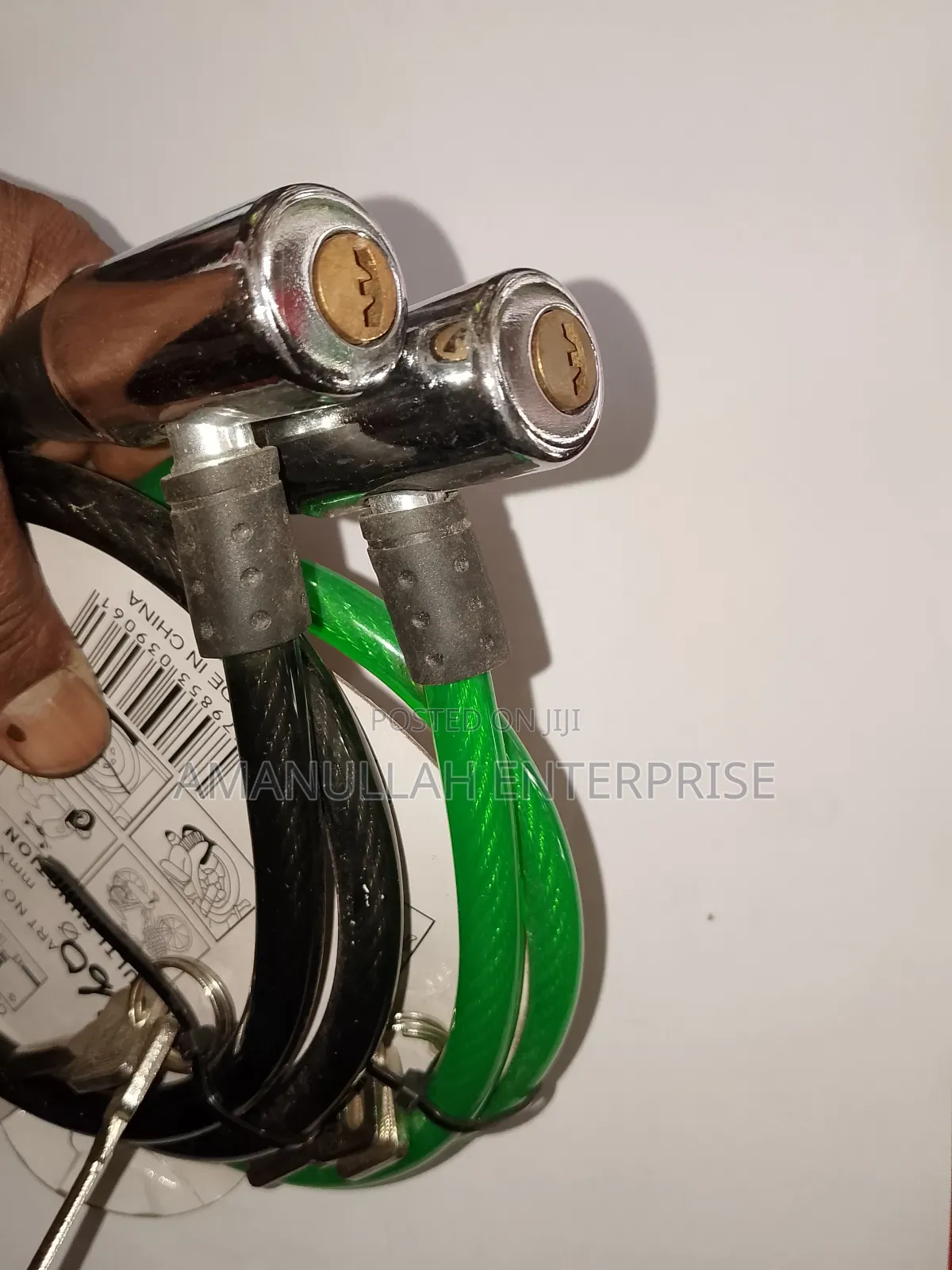 Heavy Duty Bike Cable Lock With Key | Anti-Theft Bicycle Lock