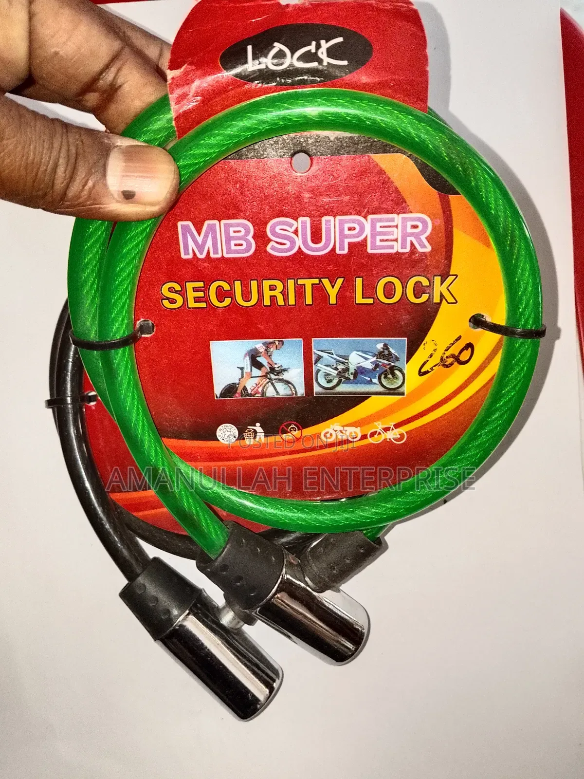 Heavy Duty Bike Cable Lock With Key | Anti-Theft Bicycle Lock