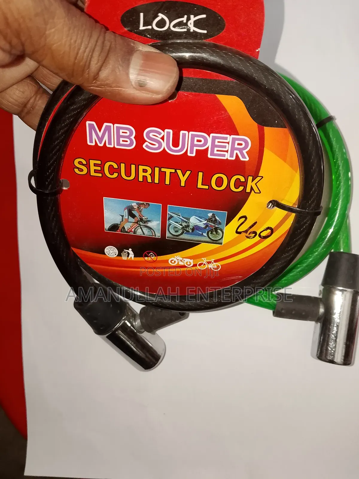 Heavy Duty Bike Cable Lock With Key | Anti-Theft Bicycle Lock