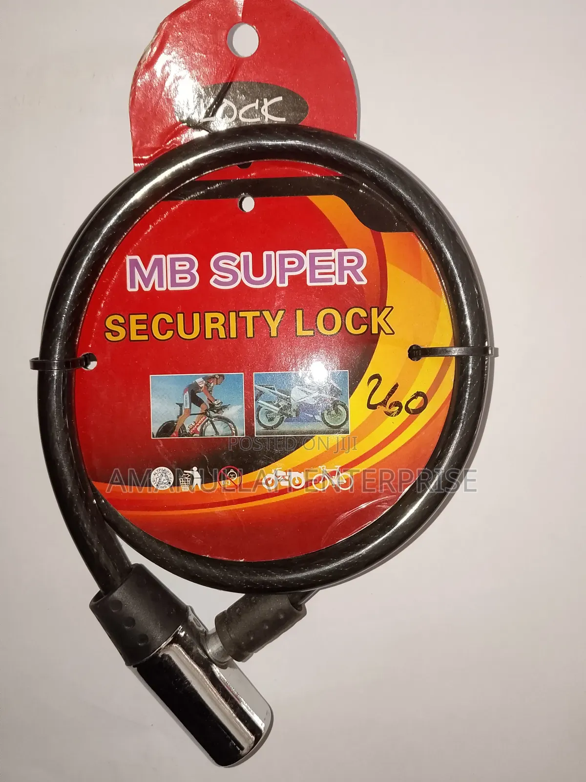 Heavy Duty Bike Cable Lock With Key | Anti-Theft Bicycle Lock